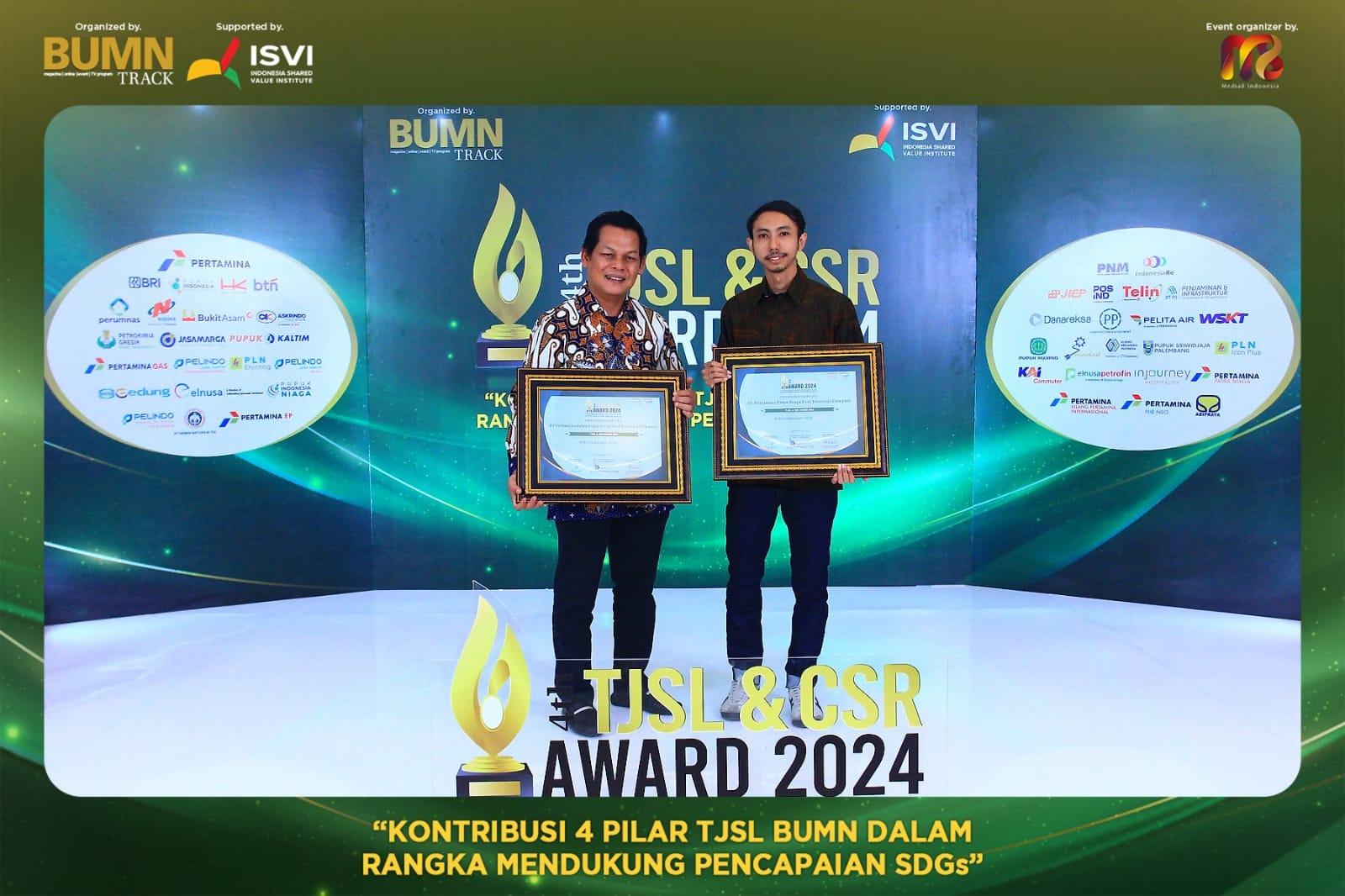 Pertamina Patra Niaga Sulawesi Sabet 7 Penghargaan TJSL & CSR Award 2024 yang Diadakan BUMN Track