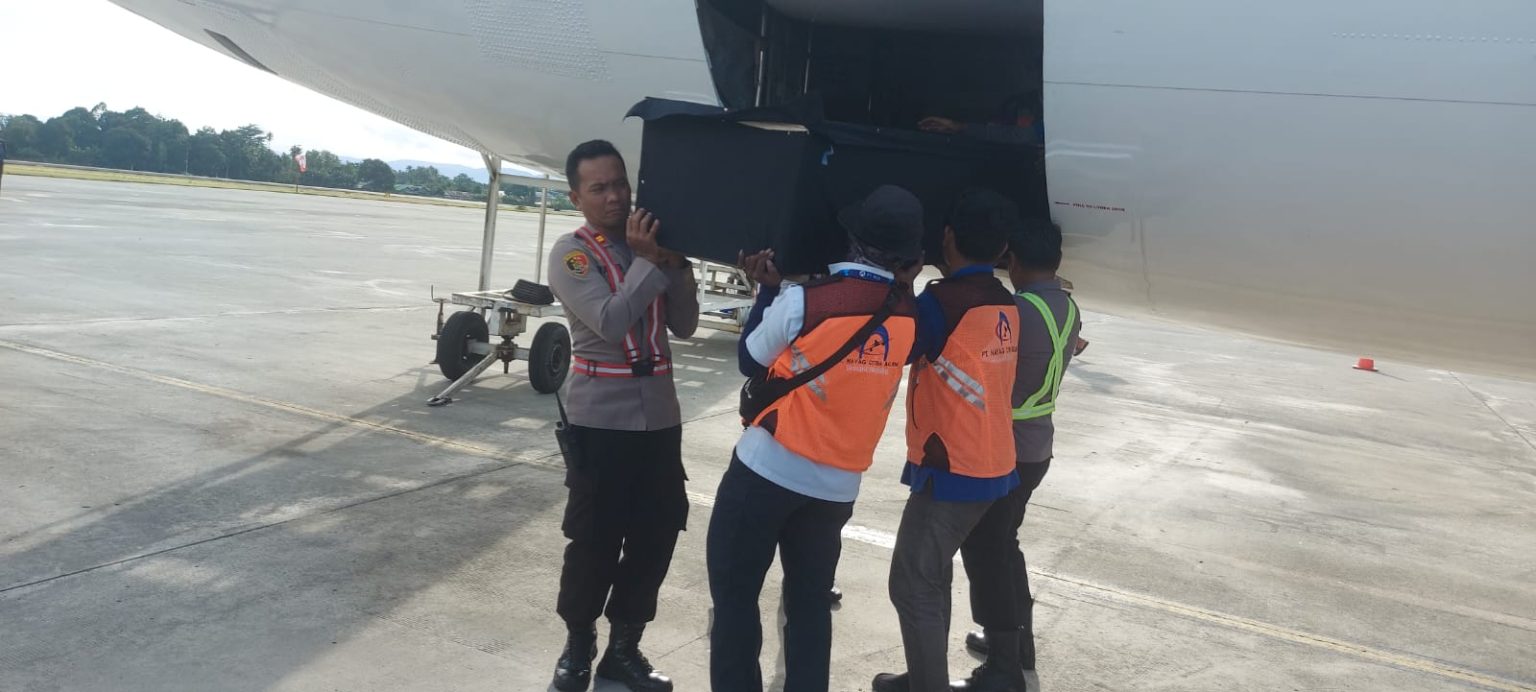 Jenazah Bripda Oktavianus Buara, Korban Penyerangan OTK di Yahukimo Dievakuasi ke Jayapura